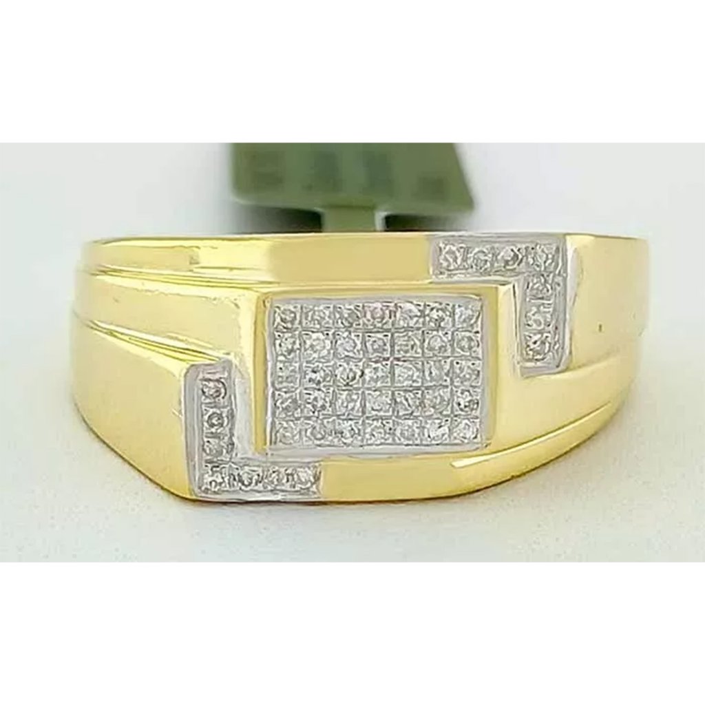 Genuine 040 Cts Diamond Ring 10k Yellow Gold